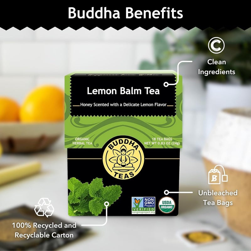 Buddha Teas Organic Lemon Balm Tea - Image 5